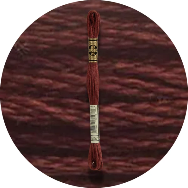 DMC Mouliné Spécial 25 Broderigarn, Ensfarvet, Røde/Gule/Orange nuancer